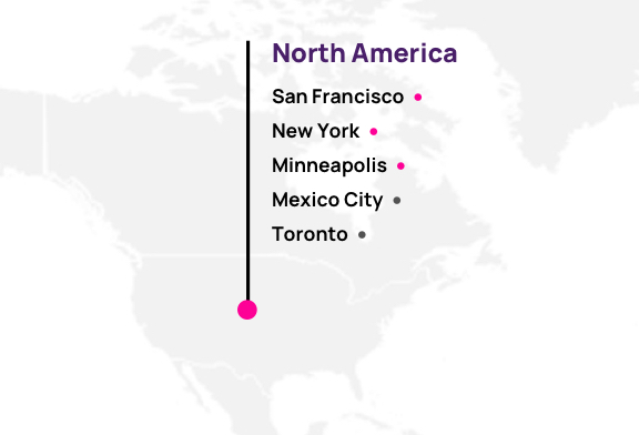 Map of North America